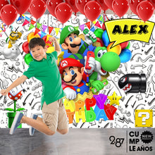 Cargar imagen en el visor de la galería, Banner para Fiesta - GB-006 Mario Bros
